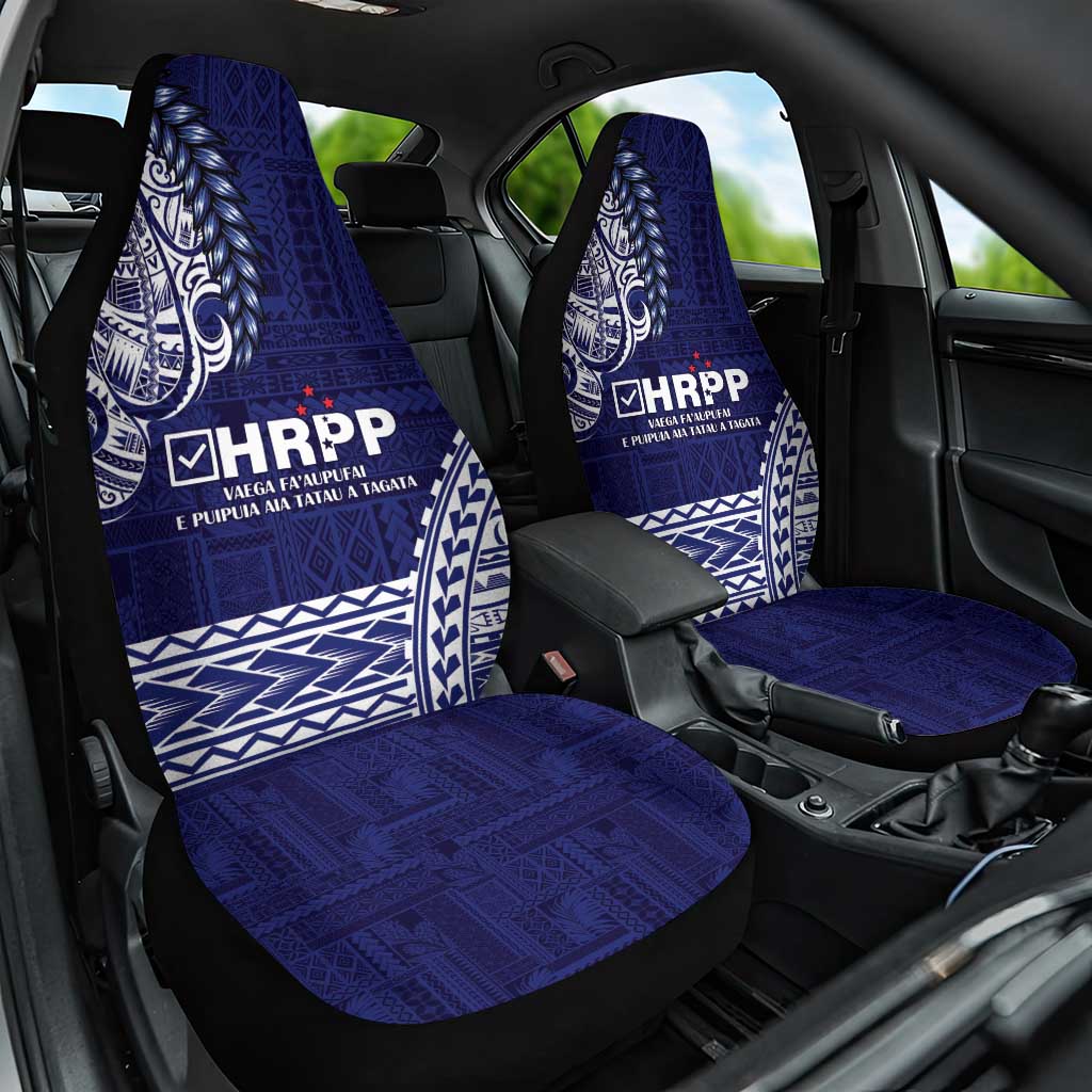 Samoa HRPP Car Seat Cover Samoan Motif Patterns LT9 One Size Blue - Polynesian Pride