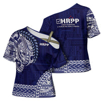 Samoa HRPP Cross Shoulder Shirt Samoan Motif Patterns LT9 - Polynesian Pride