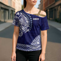 Samoa HRPP Cross Shoulder Shirt Samoan Motif Patterns LT9 - Polynesian Pride