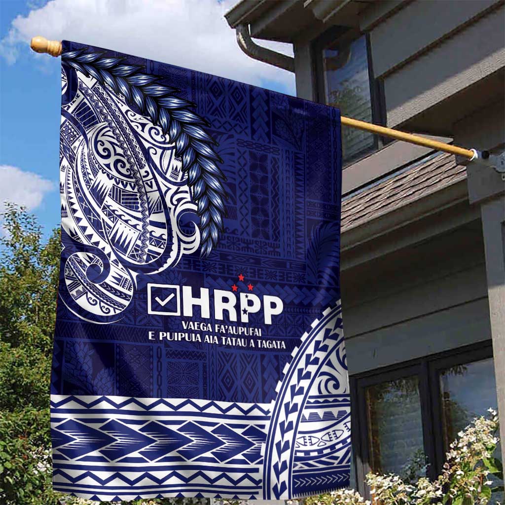 Samoa HRPP Garden Flag Samoan Motif Patterns LT9 - Polynesian Pride