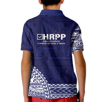 Samoa HRPP Kid Polo Shirt Samoan Motif Patterns LT9 - Polynesian Pride