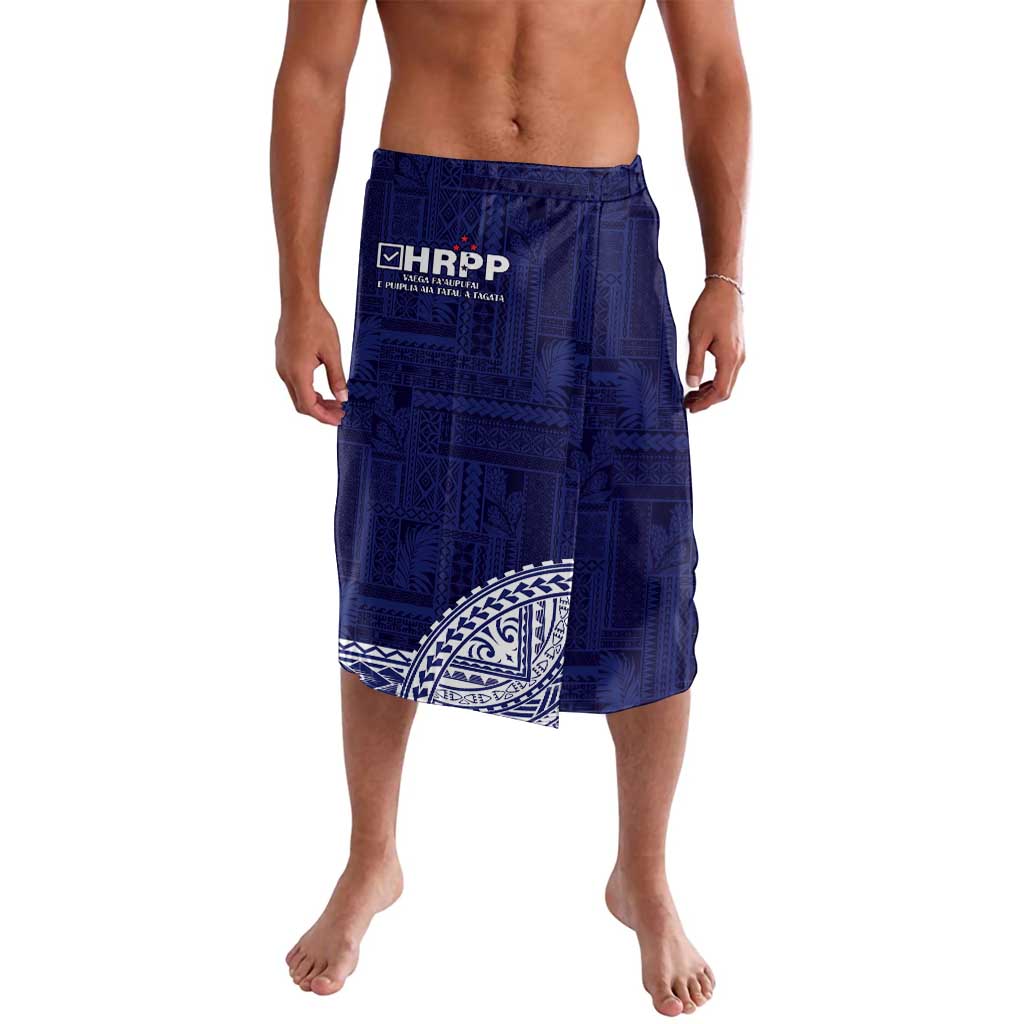 Samoa HRPP Lavalava Samoan Motif Patterns LT9 Blue - Polynesian Pride
