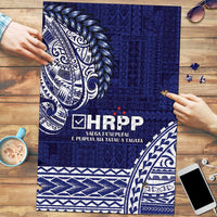 Samoa HRPP Puzzle Samoan Motif Patterns LT9 Blue - Polynesian Pride