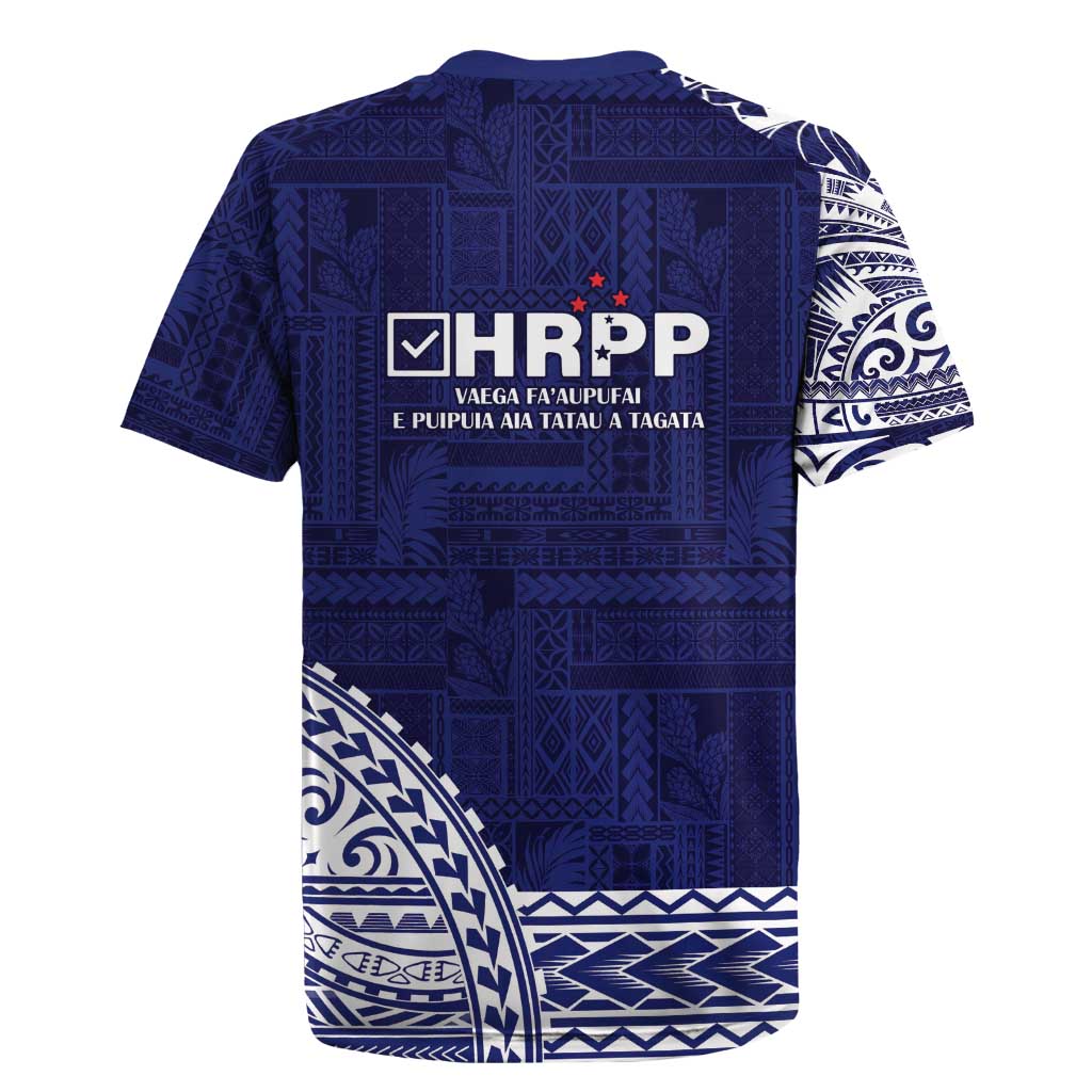 Samoa HRPP Rugby Jersey Samoan Motif Patterns LT9 - Polynesian Pride