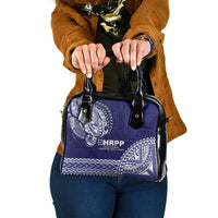 Samoa HRPP Shoulder Handbag Samoan Motif Patterns LT9 One Size Blue - Polynesian Pride