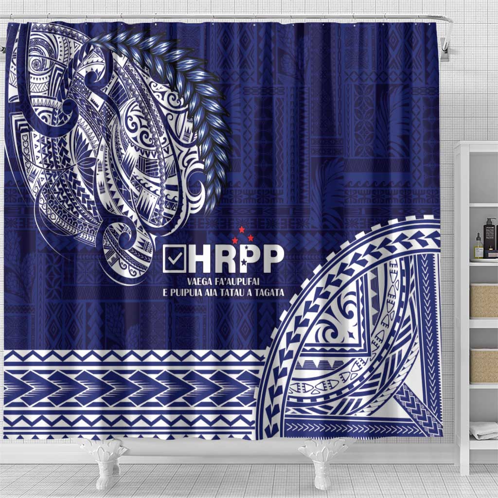 Samoa HRPP Shower Curtain Samoan Motif Patterns LT9 - Polynesian Pride