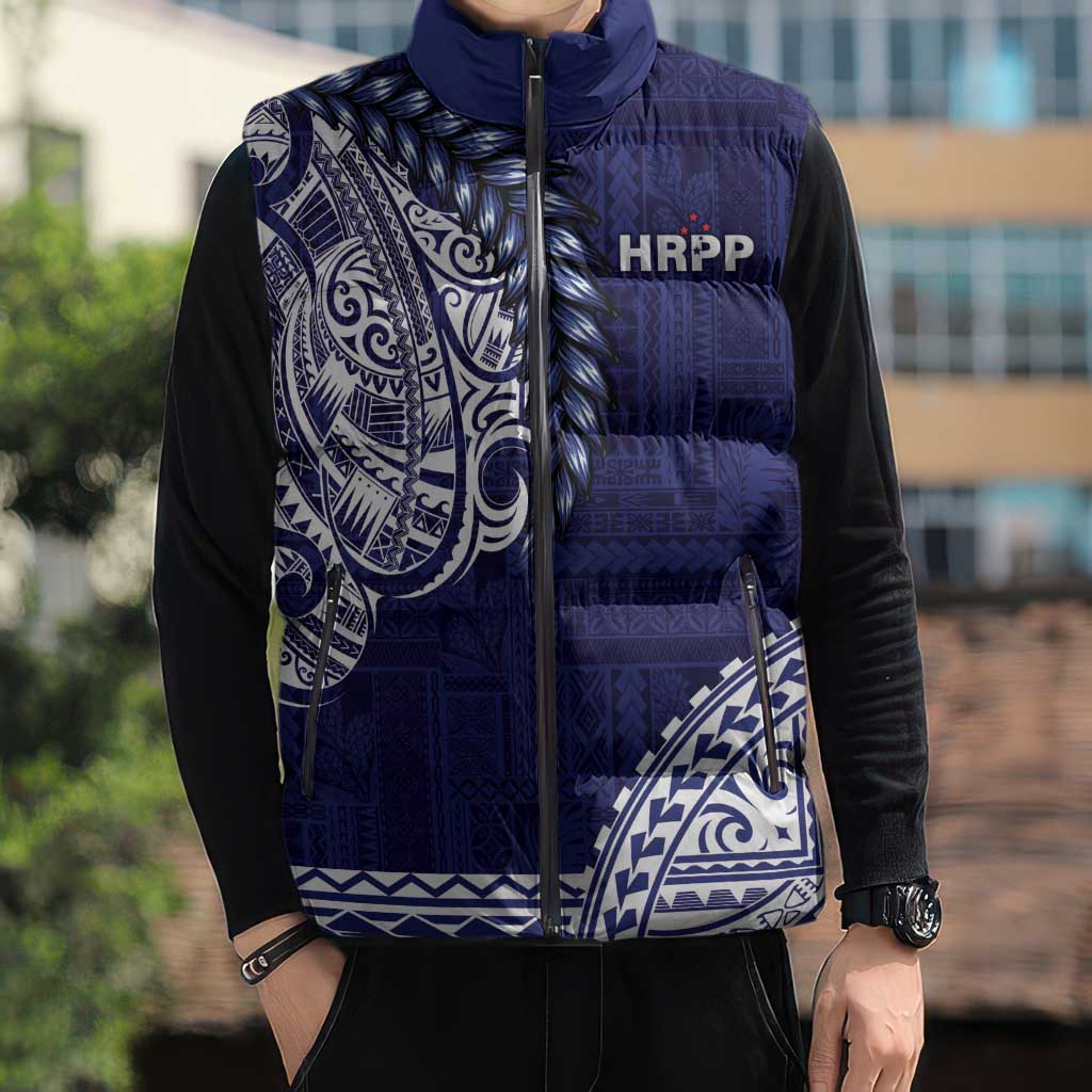 Samoa HRPP Sleeveless Puffer Jacket Samoan Motif Patterns LT9 - Polynesian Pride