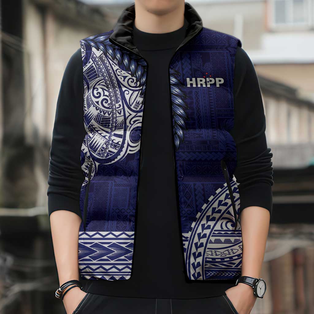 Samoa HRPP Sleeveless Puffer Jacket Samoan Motif Patterns LT9 - Polynesian Pride