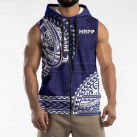 Samoa HRPP Sleeveless Zip Hoodie Samoan Motif Patterns LT9 - Polynesian Pride