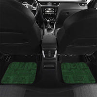 Samoa SUP Car Mats Samoan Motif Patterns LT9 Set 2pcs - Back Green - Polynesian Pride