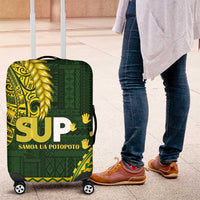 Samoa SUP Luggage Cover Samoan Motif Patterns LT9 Green - Polynesian Pride