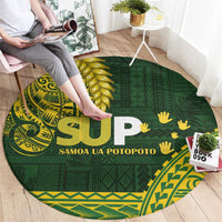 Samoa SUP Round Carpet Samoan Motif Patterns LT9 - Polynesian Pride