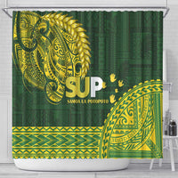 Samoa SUP Shower Curtain Samoan Motif Patterns LT9 - Polynesian Pride