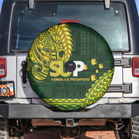 Samoa SUP Spare Tire Cover Samoan Motif Patterns LT9 Green - Polynesian Pride