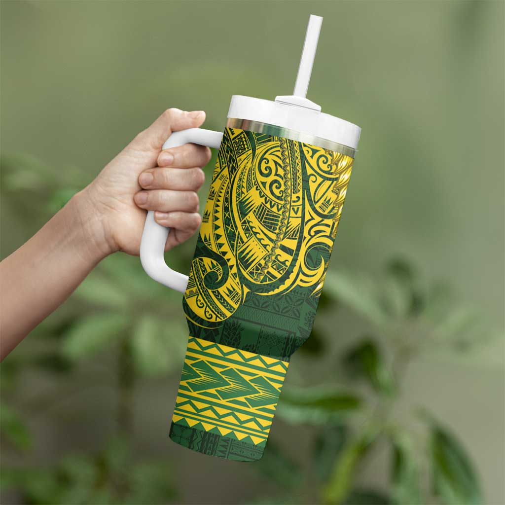 Samoa SUP Tumbler With Handle Samoan Motif Patterns LT9 - Polynesian Pride