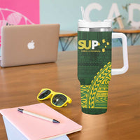 Samoa SUP Tumbler With Handle Samoan Motif Patterns LT9 - Polynesian Pride