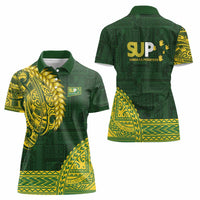 Samoa SUP Women Polo Shirt Samoan Motif Patterns LT9 - Polynesian Pride