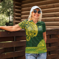 Samoa SUP Women Polo Shirt Samoan Motif Patterns LT9 - Polynesian Pride