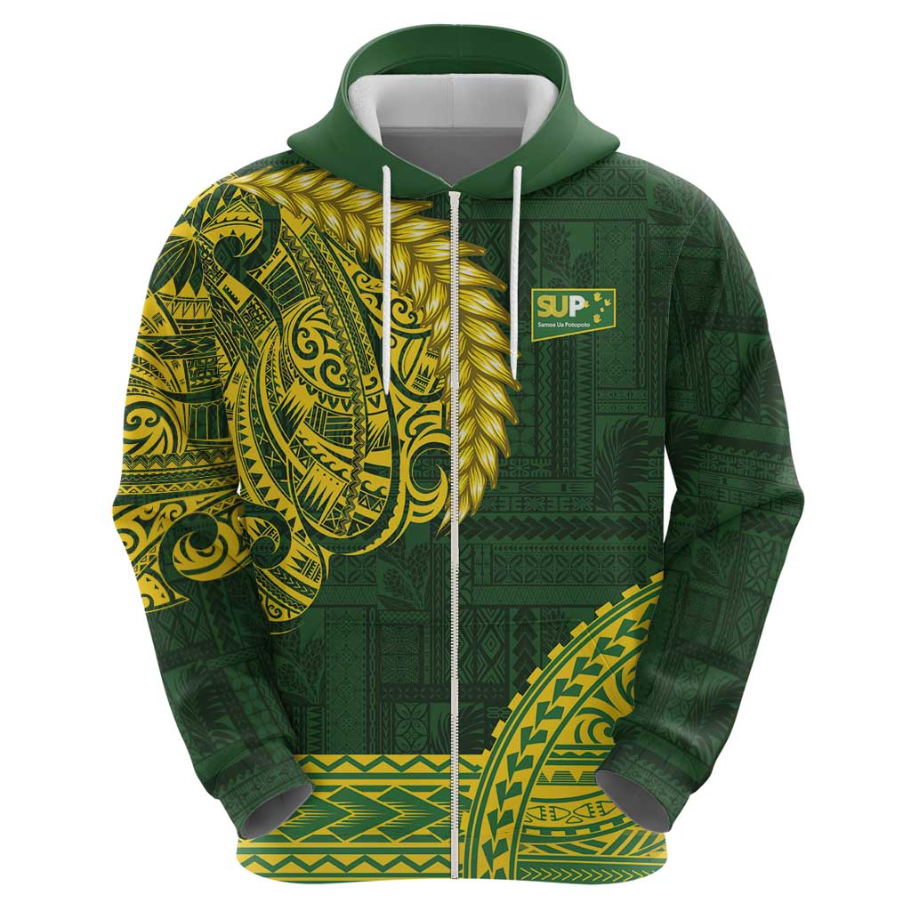 Samoa SUP Zip Hoodie Samoan Motif Patterns LT9 - Polynesian Pride
