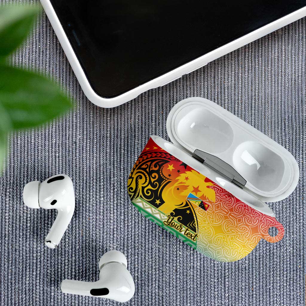 Personalised Torba PNG Day AirPods Case Oro Tapa Pattern LT9 - Polynesian Pride
