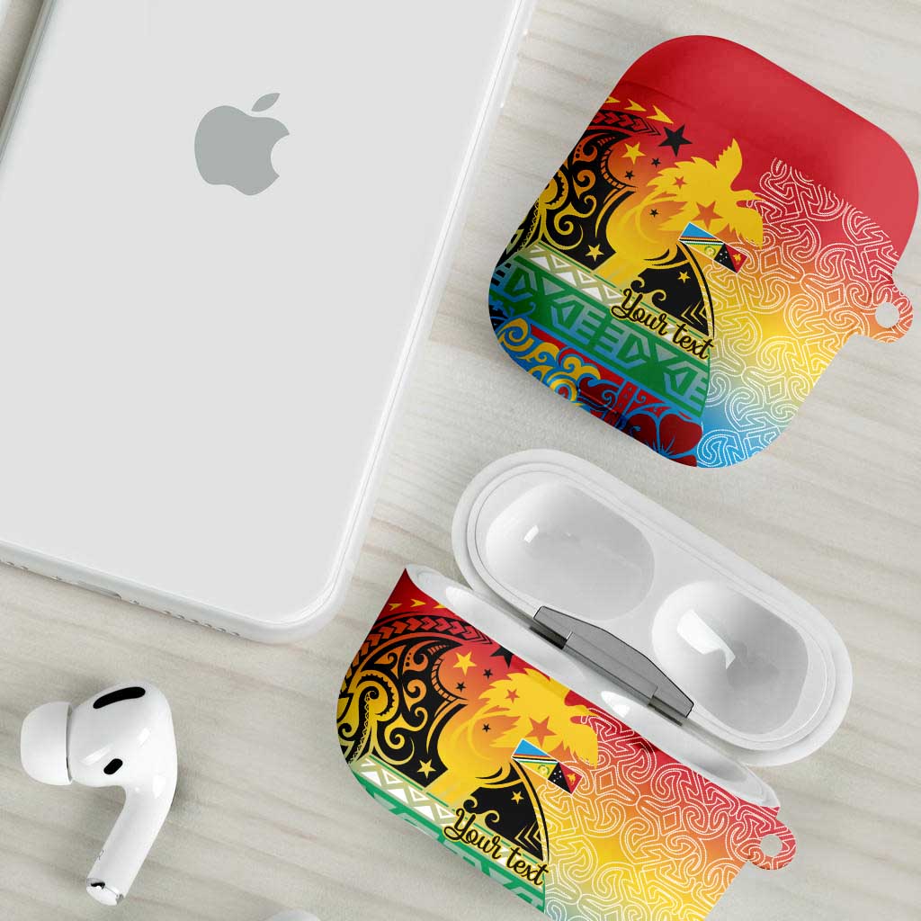 Personalised Torba PNG Day AirPods Case Oro Tapa Pattern LT9 - Polynesian Pride