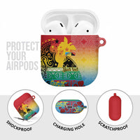 Personalised Torba PNG Day AirPods Case Oro Tapa Pattern LT9 - Polynesian Pride