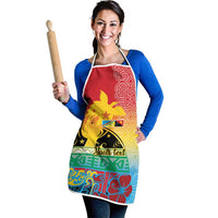 Personalised Torba PNG Day Apron Oro Tapa Pattern LT9 - Polynesian Pride