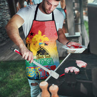 Personalised Torba PNG Day Apron Oro Tapa Pattern LT9 - Polynesian Pride