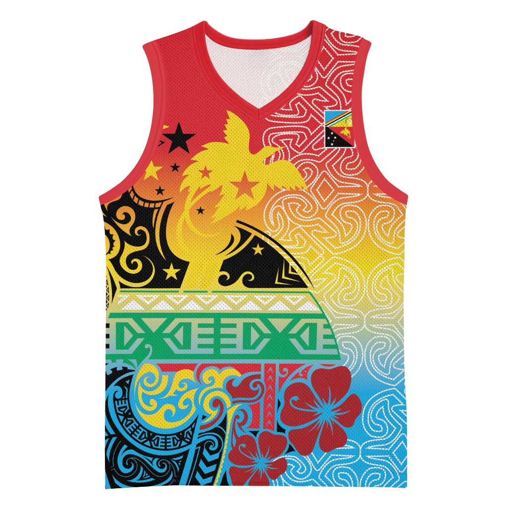 Personalised Torba PNG Day Basketball Jersey Oro Tapa Pattern LT9 Unisex Green - Polynesian Pride