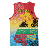 Personalised Torba PNG Day Basketball Jersey Oro Tapa Pattern LT9 - Polynesian Pride