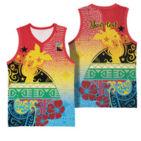 Personalised Torba PNG Day Basketball Jersey Oro Tapa Pattern LT9 - Polynesian Pride