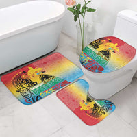 Personalised Torba PNG Day Bathroom Set Oro Tapa Pattern LT9 - Polynesian Pride