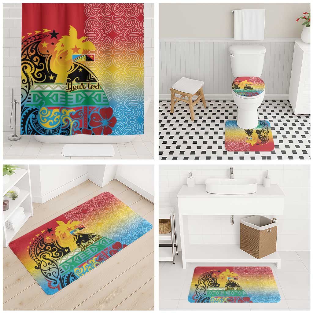 Personalised Torba PNG Day Bathroom Set Oro Tapa Pattern LT9 - Polynesian Pride