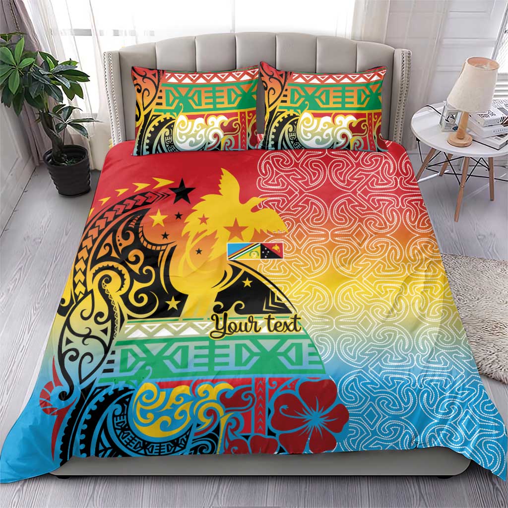 Personalised Torba PNG Day Bedding Set Oro Tapa Pattern LT9 - Polynesian Pride