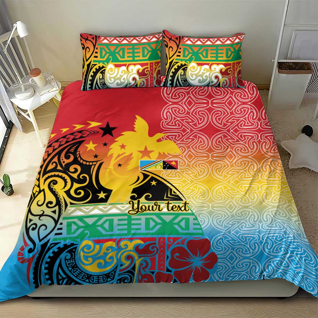 Personalised Torba PNG Day Bedding Set Oro Tapa Pattern LT9 - Polynesian Pride