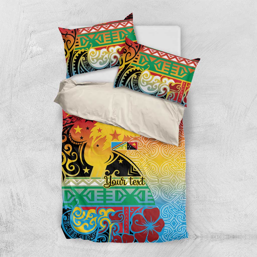 Personalised Torba PNG Day Bedding Set Oro Tapa Pattern LT9 US Twin 172cm x 218cm Green - Polynesian Pride