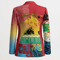 Personalised Torba PNG Day Blazer Oro Tapa Pattern LT9 - Polynesian Pride