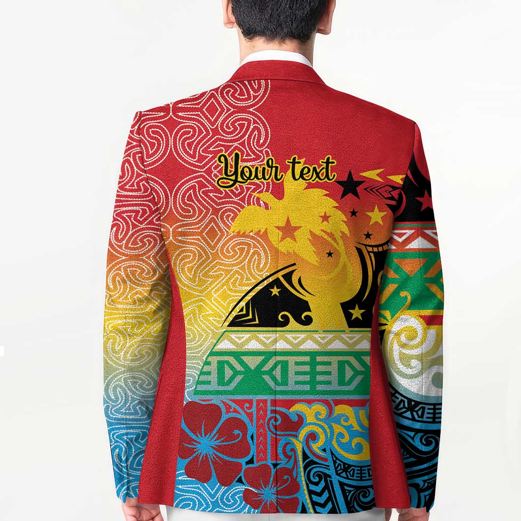 Personalised Torba PNG Day Blazer Oro Tapa Pattern LT9 - Polynesian Pride