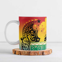 Personalised Torba PNG Day Ceramic Mug Oro Tapa Pattern LT9 Green - Polynesian Pride