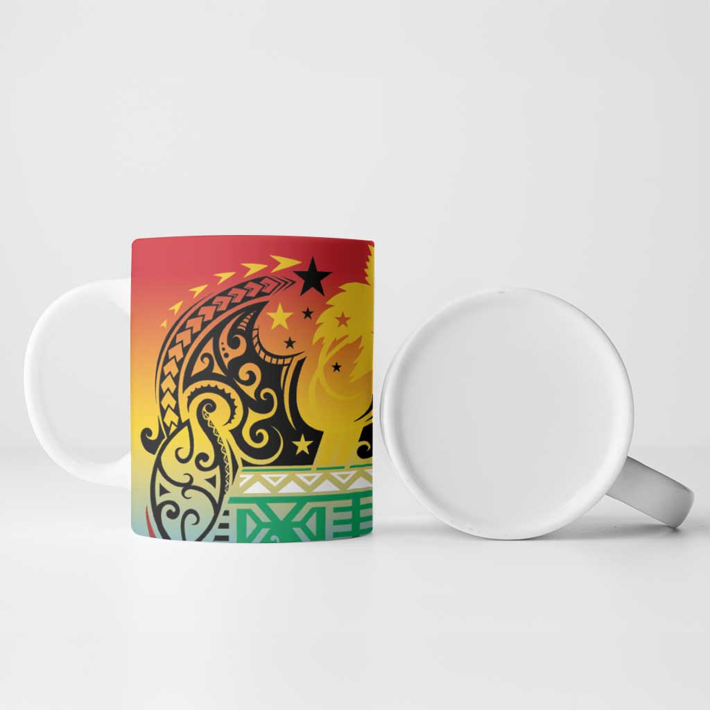 Personalised Torba PNG Day Ceramic Mug Oro Tapa Pattern LT9 - Polynesian Pride