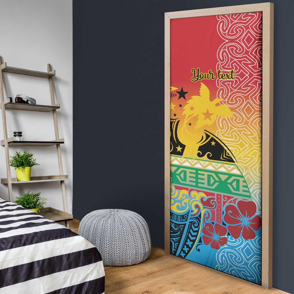 Personalised Torba PNG Day Door Cover Oro Tapa Pattern LT9 - Polynesian Pride