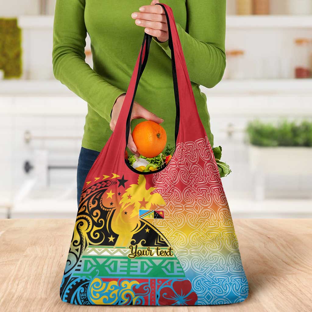 Personalised Torba PNG Day Grocery Bag Oro Tapa Pattern LT9 - Polynesian Pride