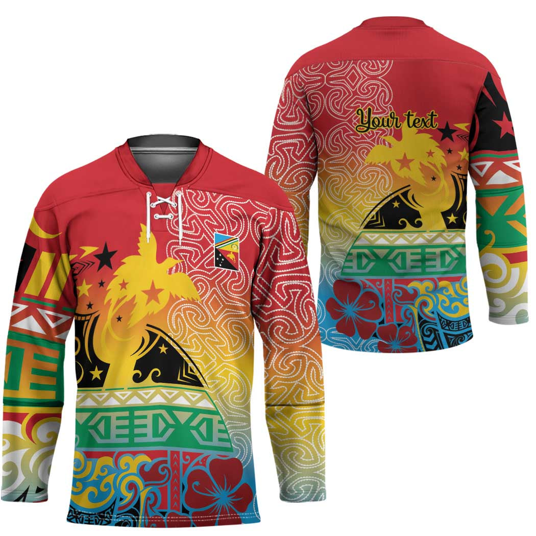 Personalised Torba PNG Day Hockey Jersey Oro Tapa Pattern LT9 - Polynesian Pride