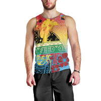 Personalised Torba PNG Day Men Tank Top Oro Tapa Pattern LT9 - Polynesian Pride