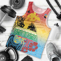 Personalised Torba PNG Day Men Tank Top Oro Tapa Pattern LT9 - Polynesian Pride