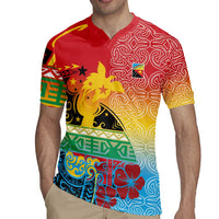 Personalised Torba PNG Day Rugby Jersey Oro Tapa Pattern LT9 - Polynesian Pride
