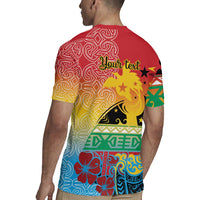 Personalised Torba PNG Day Rugby Jersey Oro Tapa Pattern LT9 - Polynesian Pride