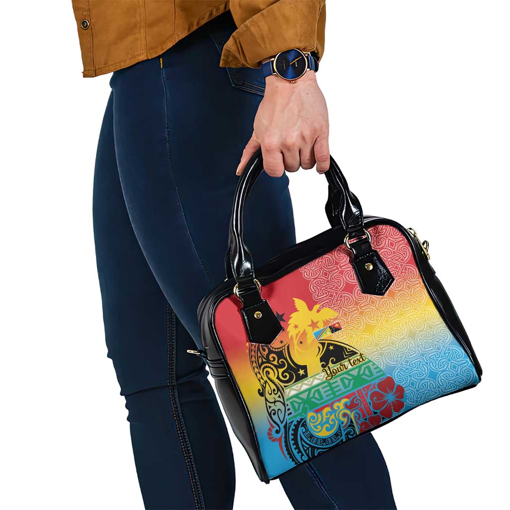 Personalised Torba PNG Day Shoulder Handbag Oro Tapa Pattern LT9 - Polynesian Pride