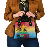 Personalised Torba PNG Day Shoulder Handbag Oro Tapa Pattern LT9 - Polynesian Pride