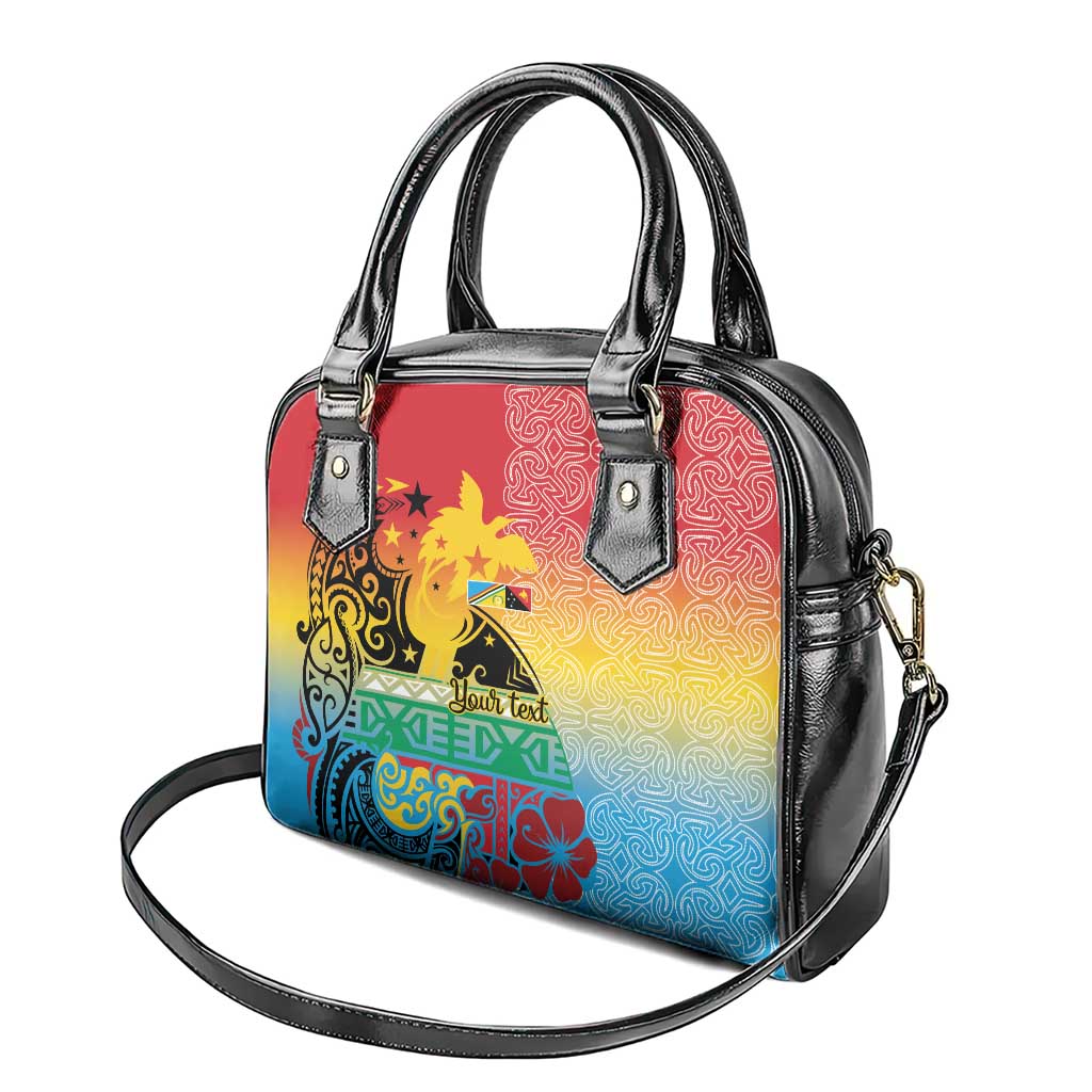 Personalised Torba PNG Day Shoulder Handbag Oro Tapa Pattern LT9 - Polynesian Pride